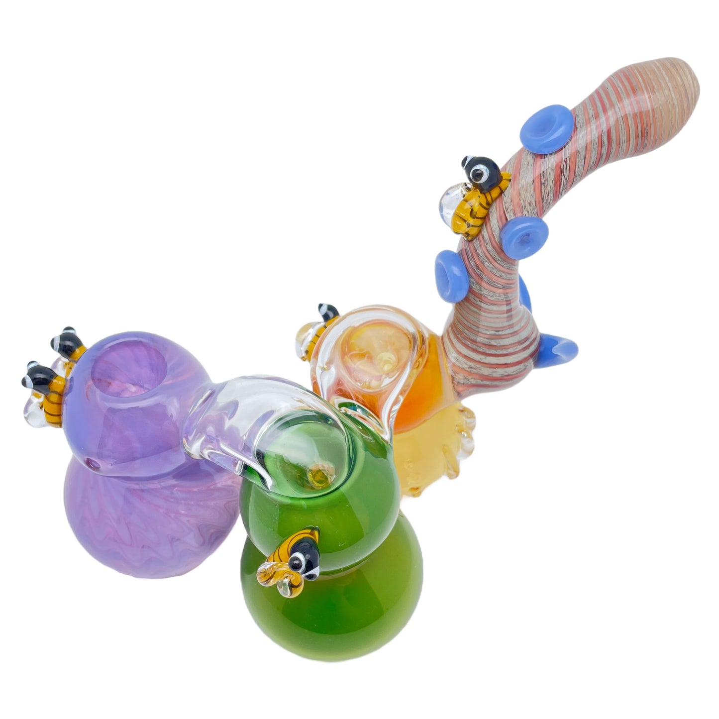 6" Triple Chamber Honey Bee Bubbler
