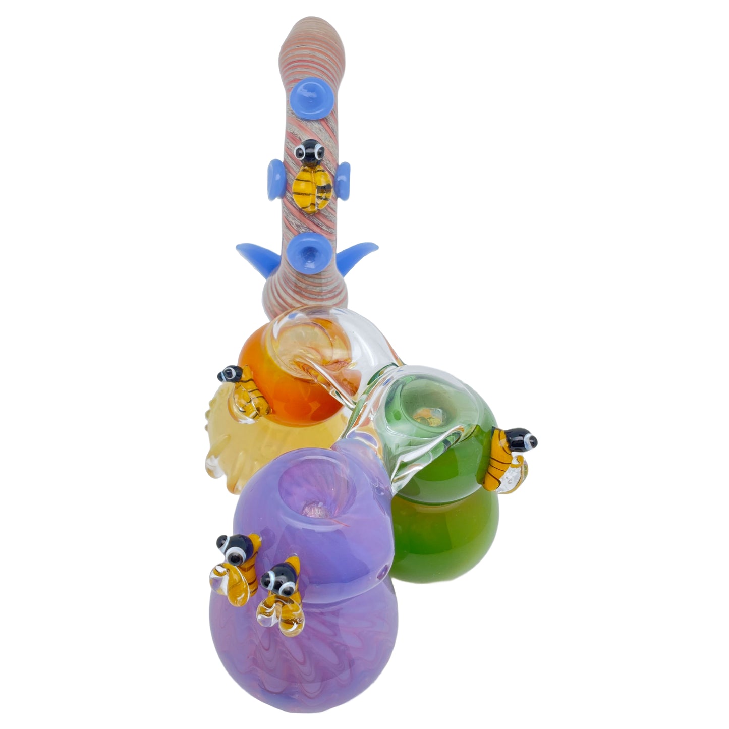 6" Triple Chamber Honey Bee Bubbler