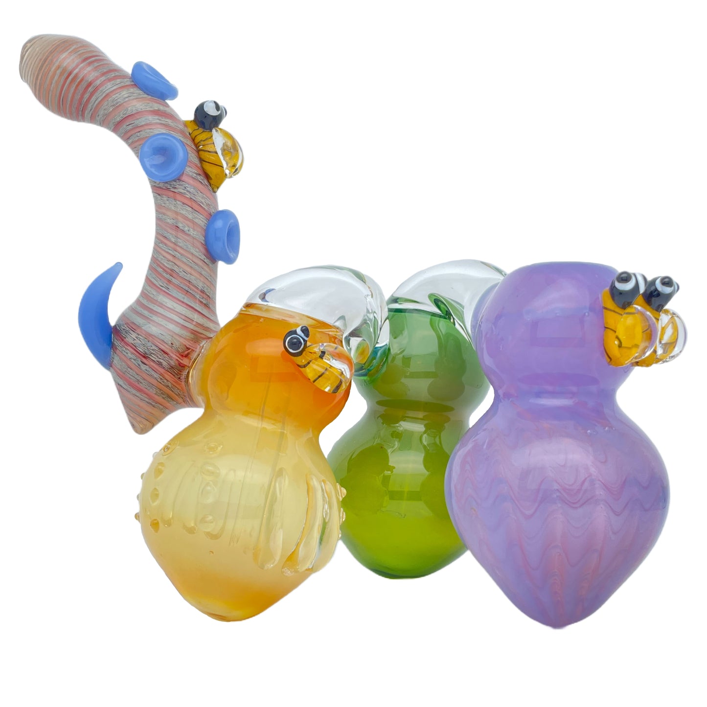 6" Triple Chamber Honey Bee Bubbler