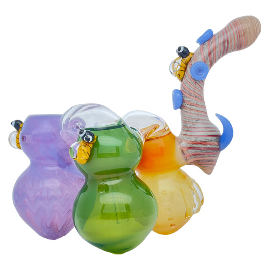 6" Triple Chamber Honey Bee Bubbler