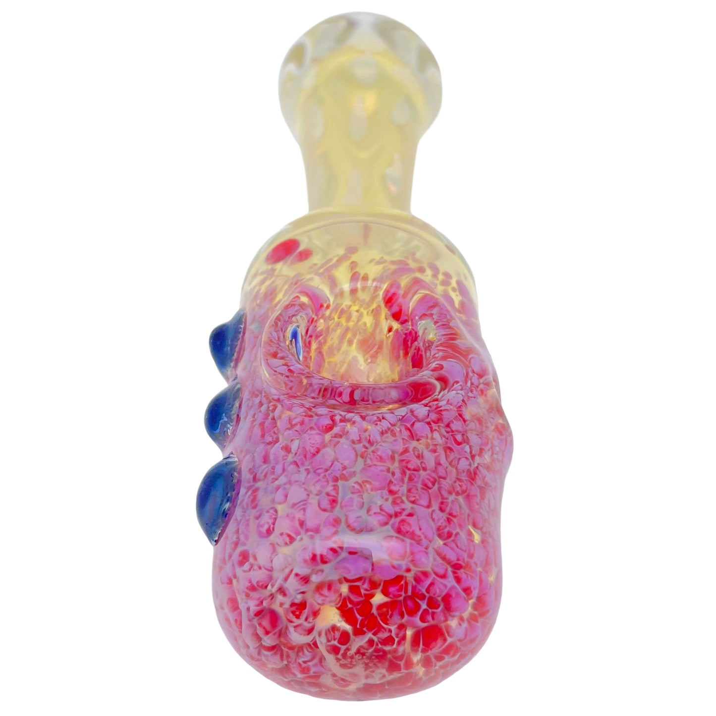 5.2" Frit Spoon Pipe with Triple Knockers