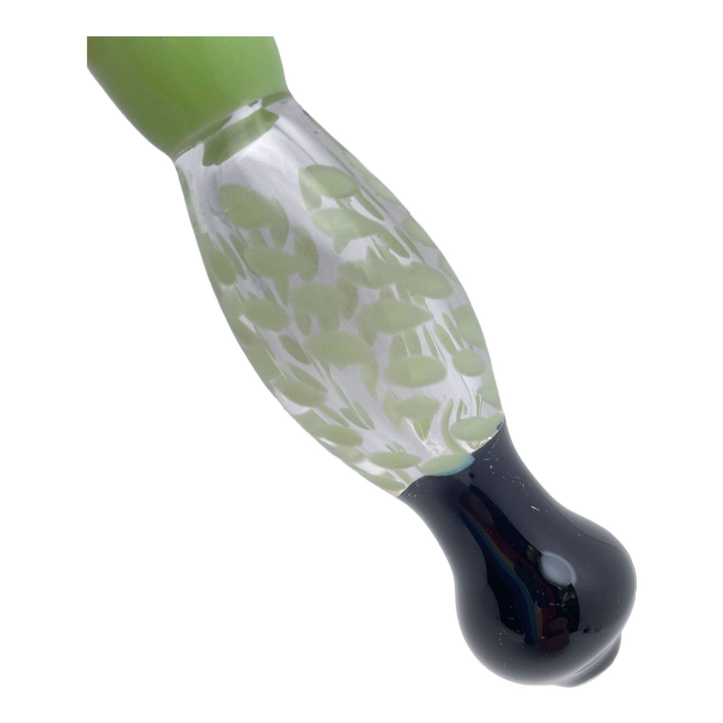 3.5" Black & Jade Green Chillum