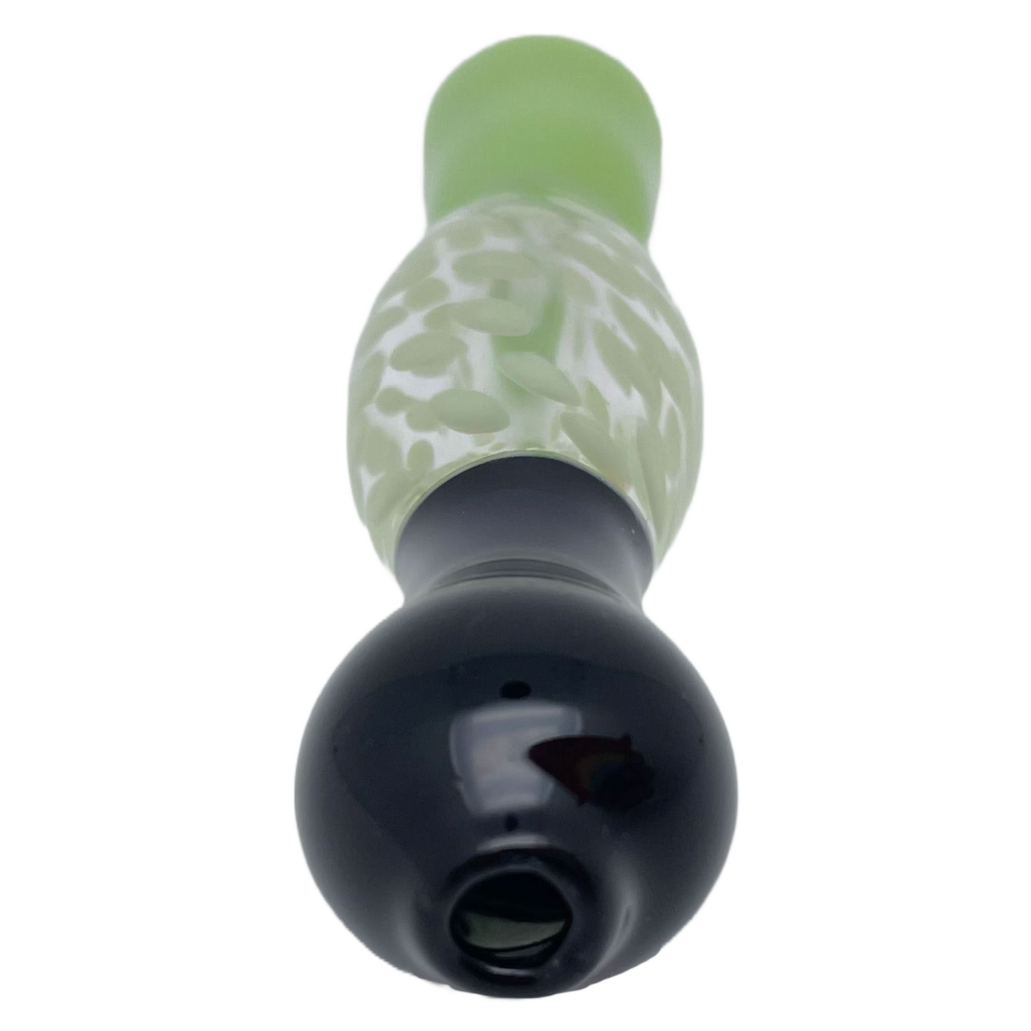 3.5" Black & Jade Green Chillum