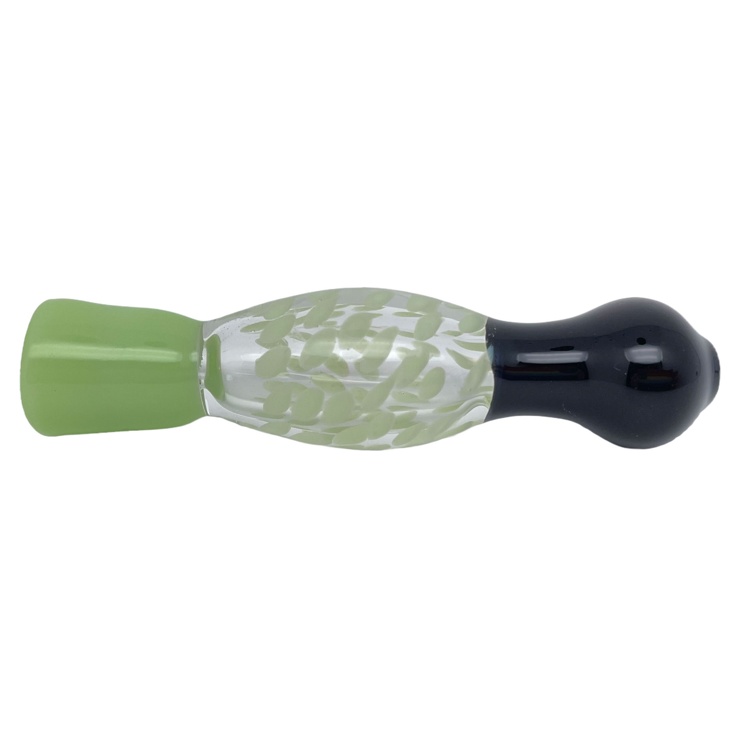 3.5" Black & Jade Green Chillum