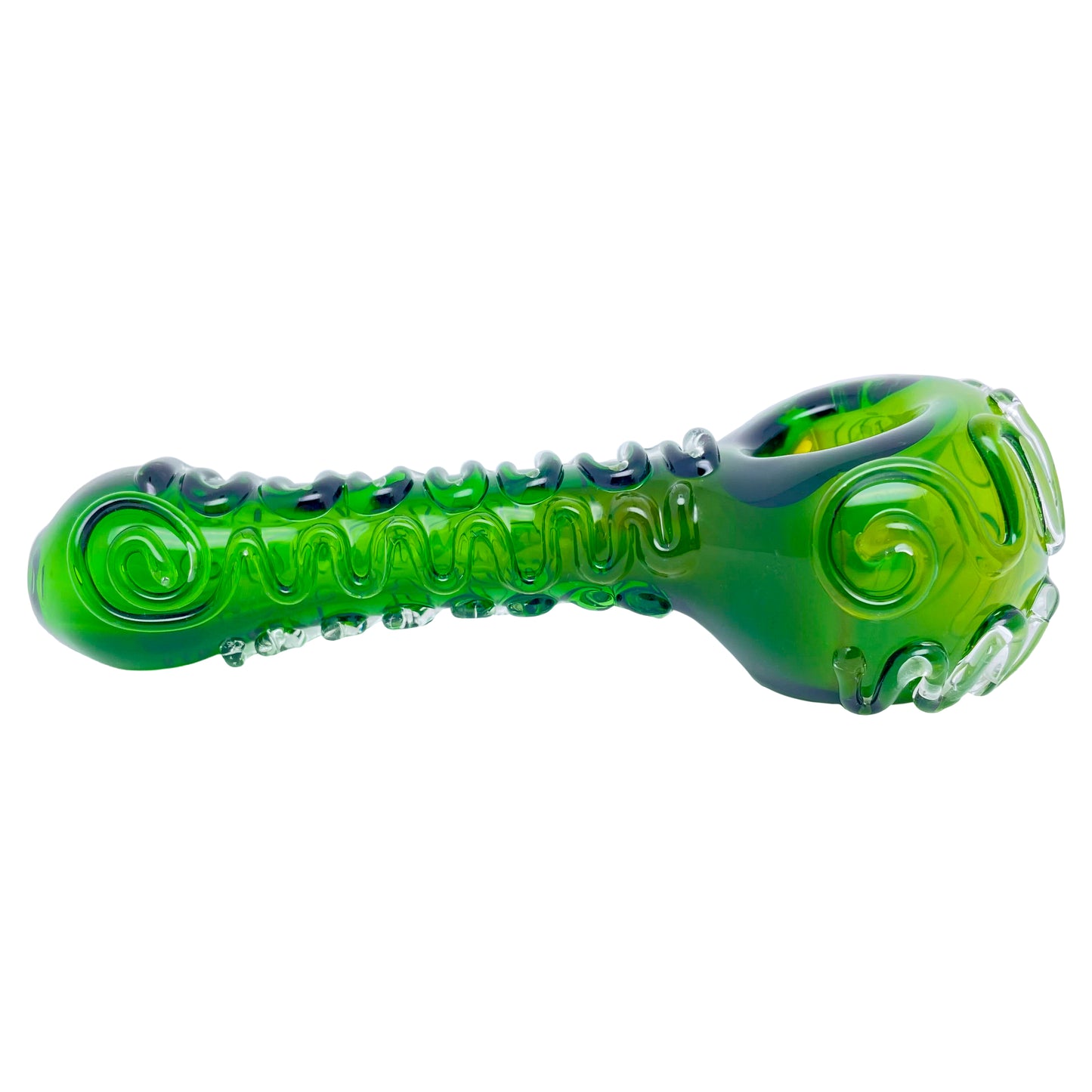 5" Emerald Green Fumed Spoon Pipe
