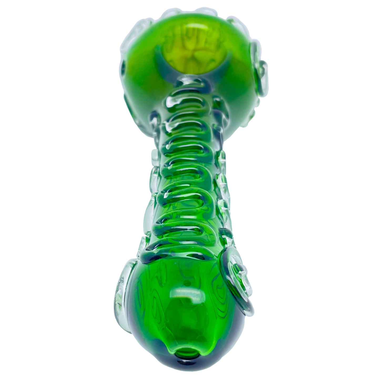 5" Emerald Green Fumed Spoon Pipe