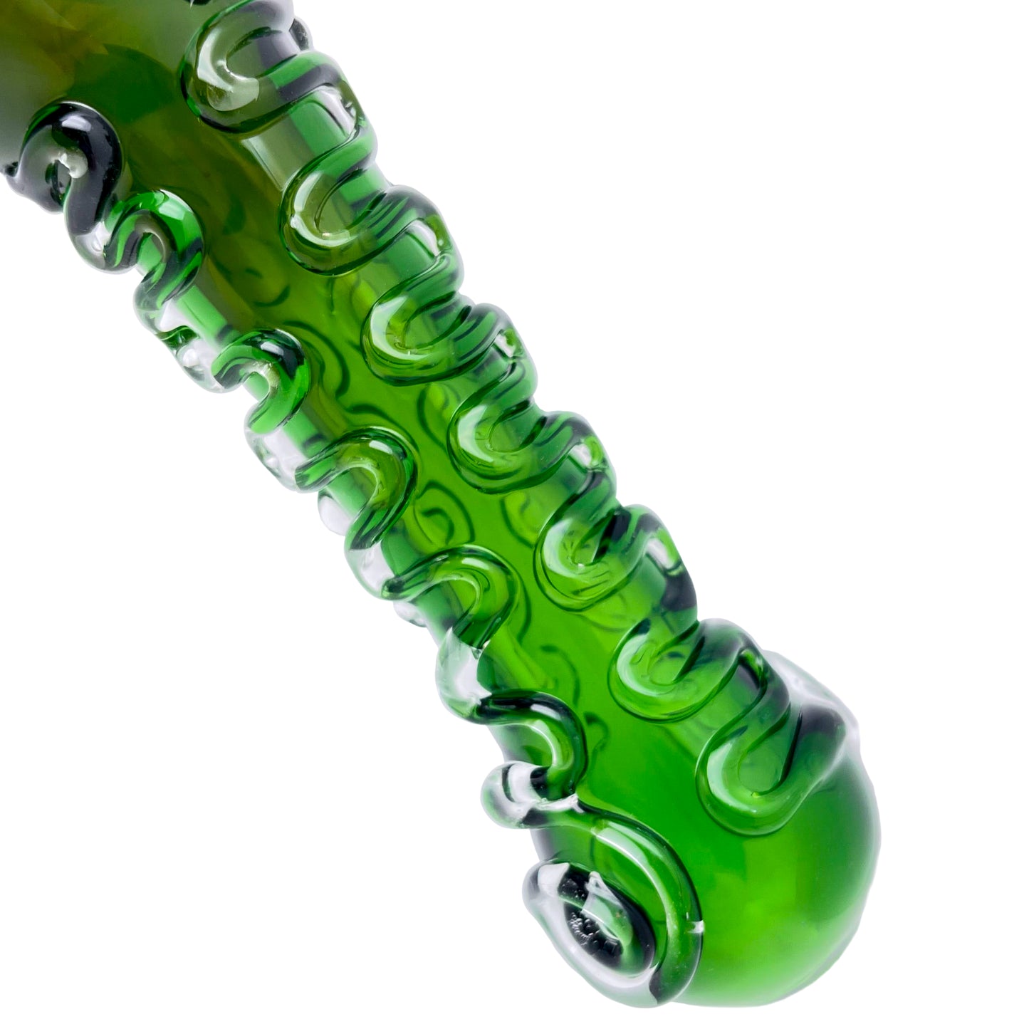 5" Emerald Green Fumed Spoon Pipe