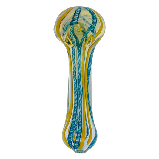glass ribbon spoon pipe