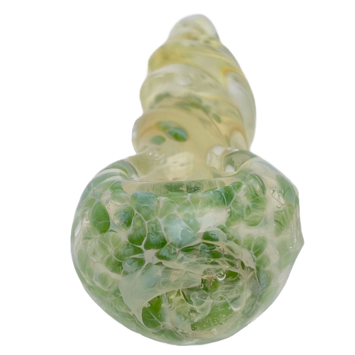 3.5" Frit Spiral Spoon Pipe