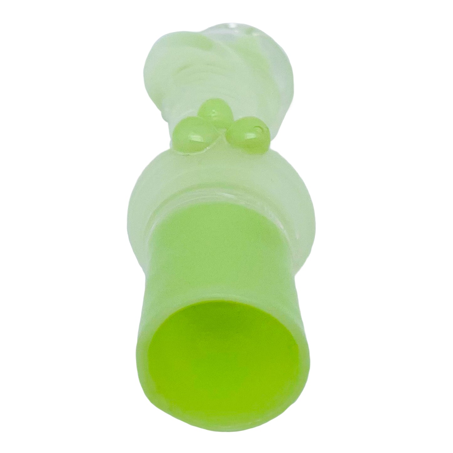 3" Spiral Glass Chillum with Knockers