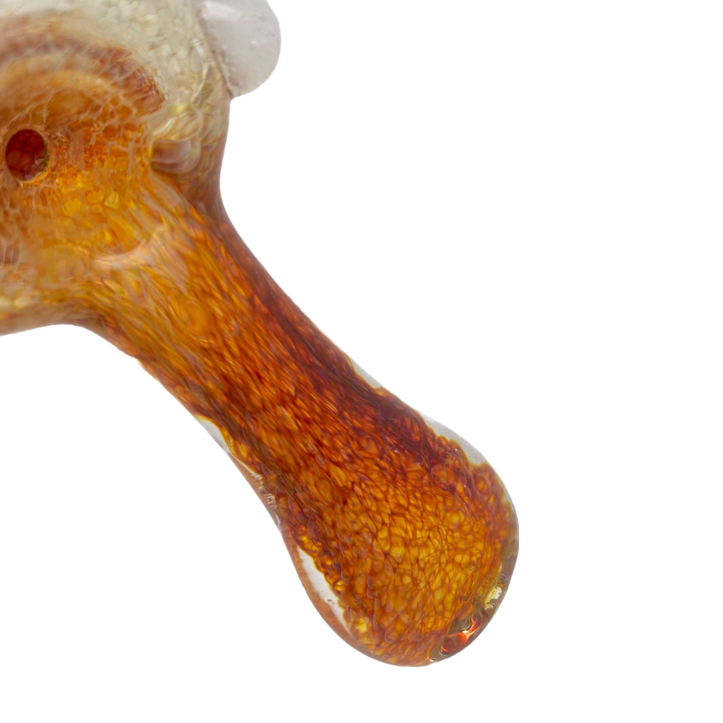 2.5" Frit Spoon Pipe with Knocker