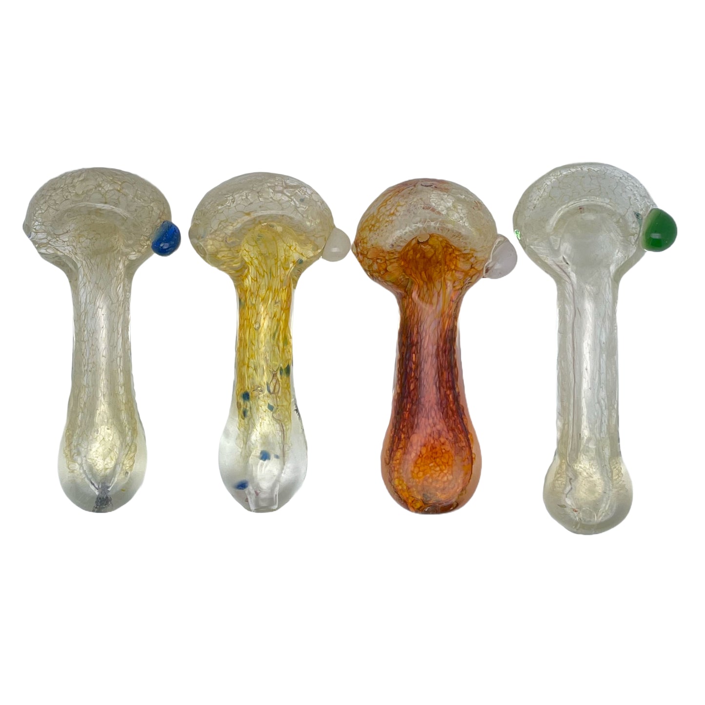 2.5" Frit Spoon Pipe with Knocker
