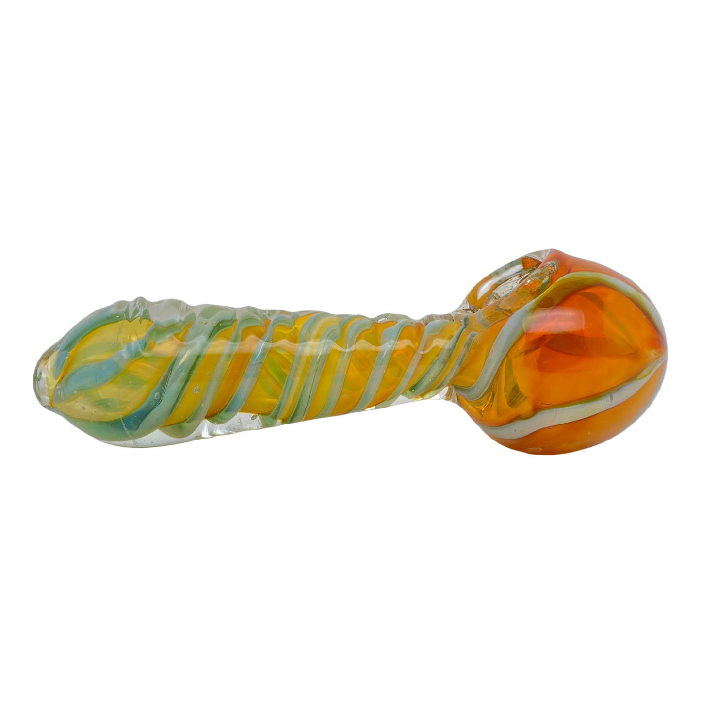 4.75" Swirl Ribbed Spoon Pipe