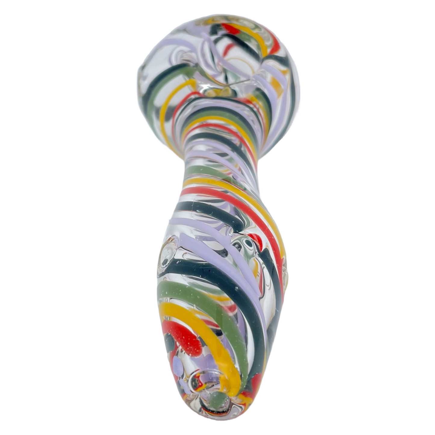 4.75" Rasta Swirl Spoon Pipe