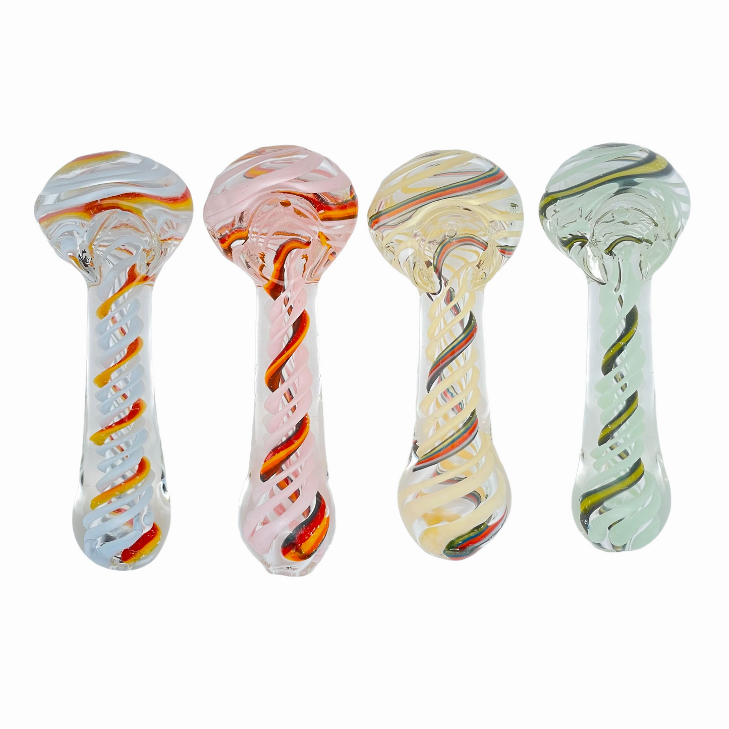 4.25" Color Swirl Spoon Pipe