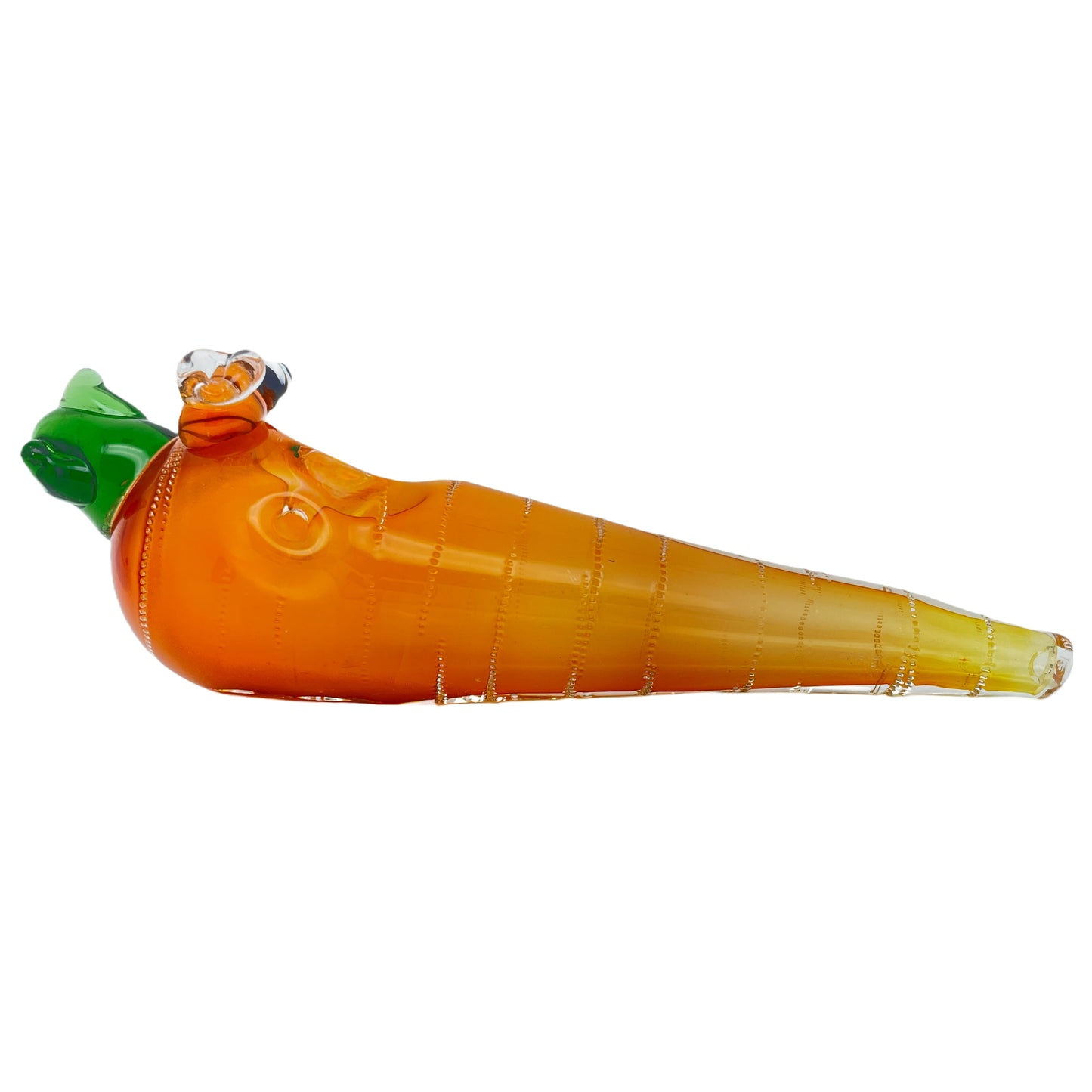 6" Carrot & Bee Glass Pipe