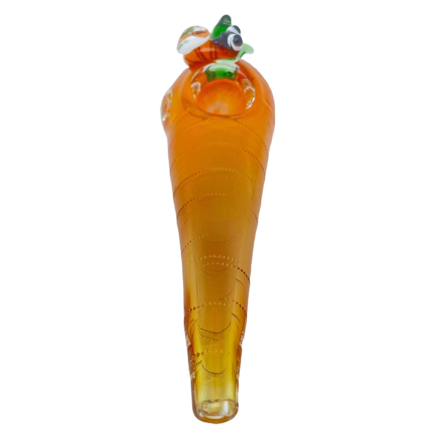 6" Carrot & Bee Glass Pipe