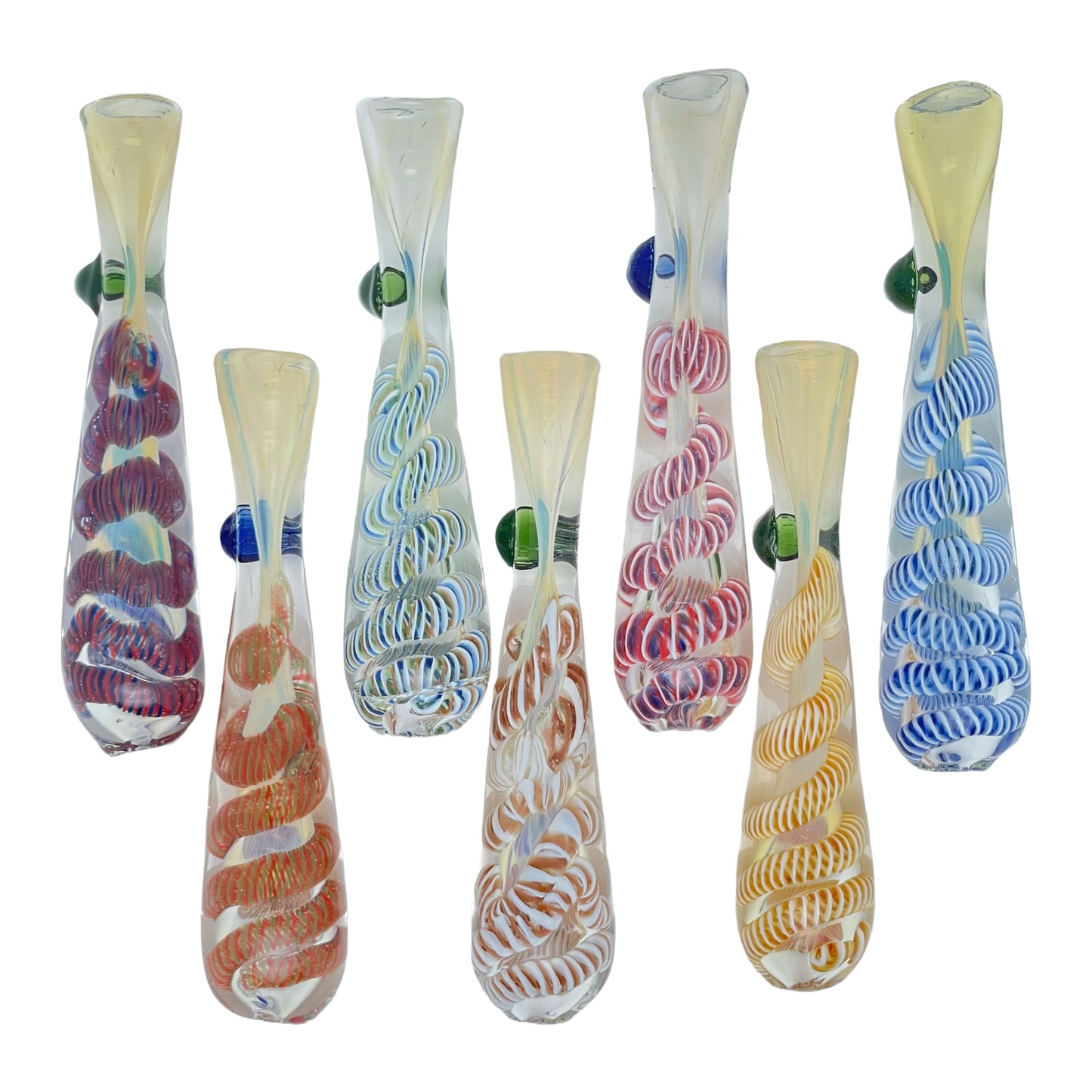 4" Candy Cane Chillum with Knocker