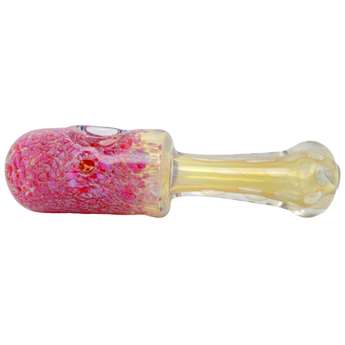 5.2" Frit Spoon Pipe with Triple Knockers