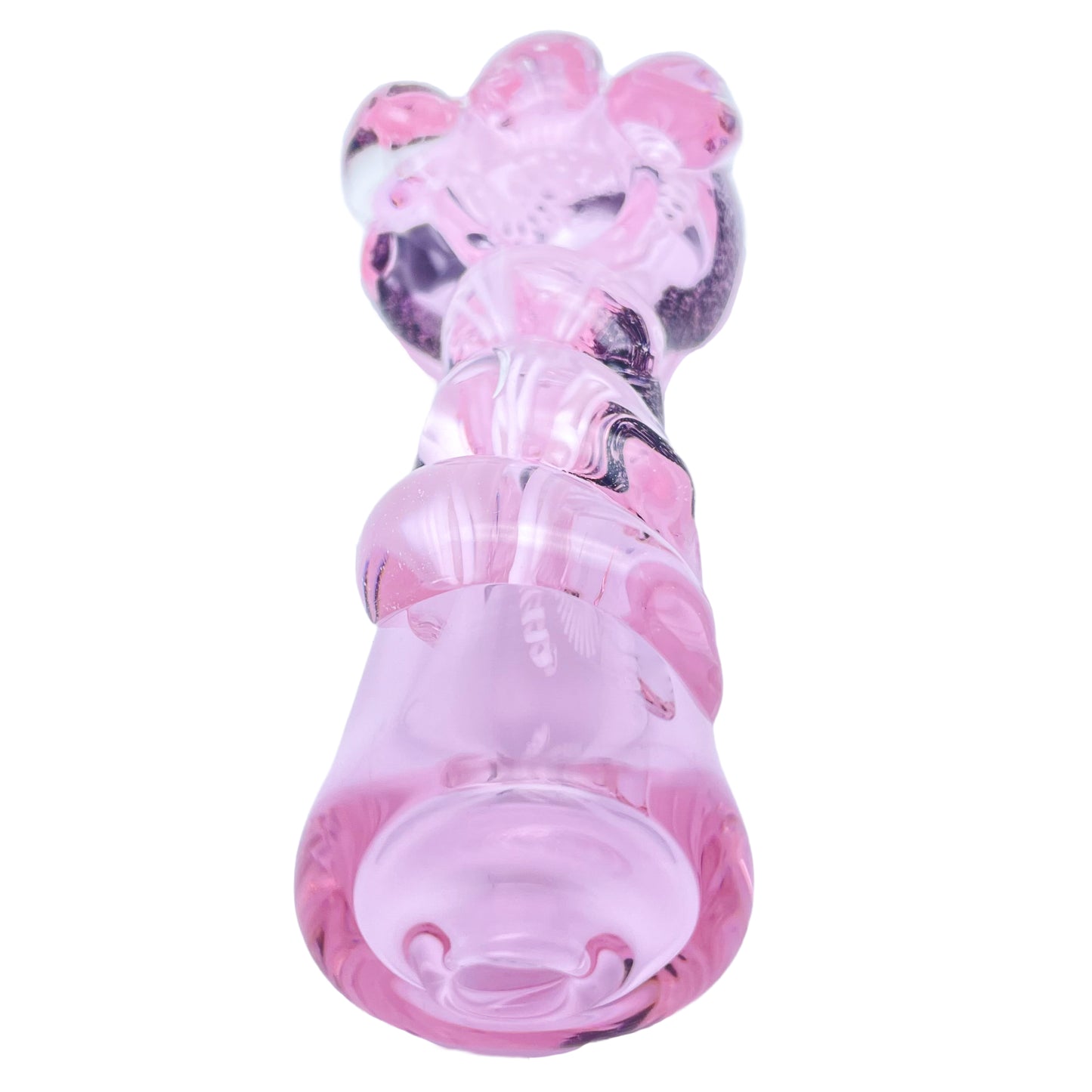 5" Pink Fumed Dichro Spoon Pipe