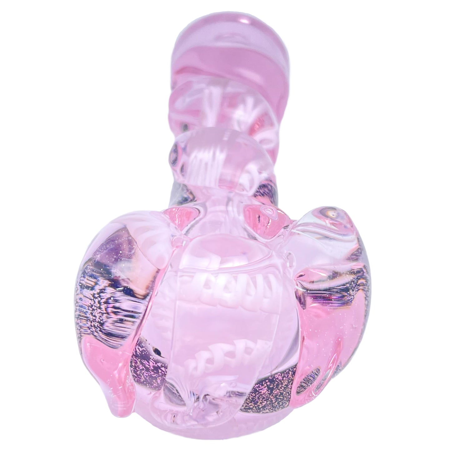 5" Pink Fumed Dichro Spoon Pipe