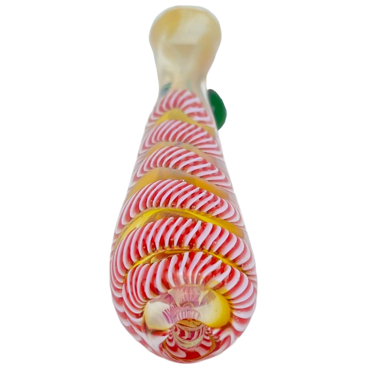 4" Candy Cane Chillum with Knocker
