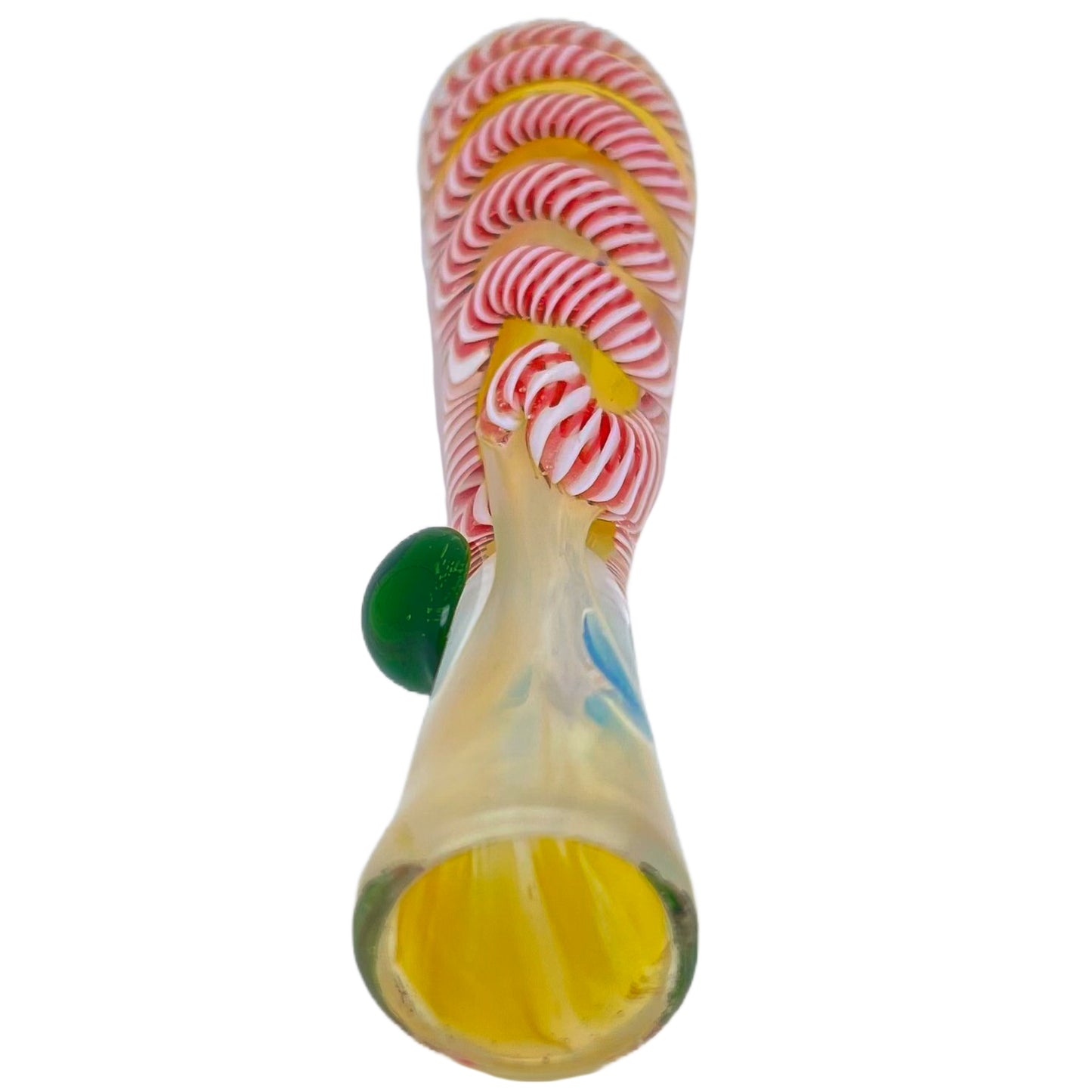 4" Candy Cane Chillum with Knocker