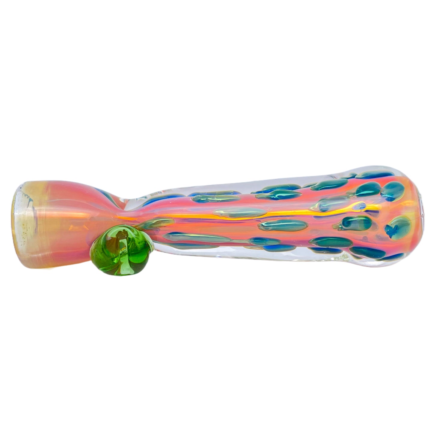 3.5" Multicolor Chillum with Knocker