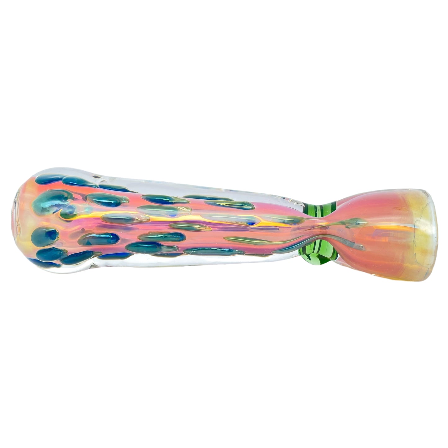 3.5" Multicolor Chillum with Knocker