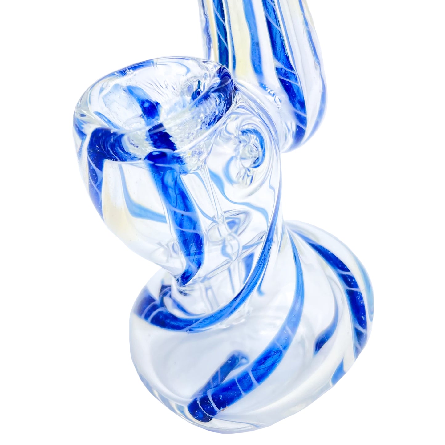 4.5" Blue Swirl Bubbler