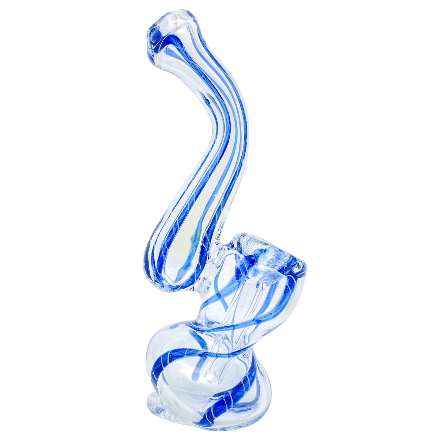 4.5" Blue Swirl Bubbler