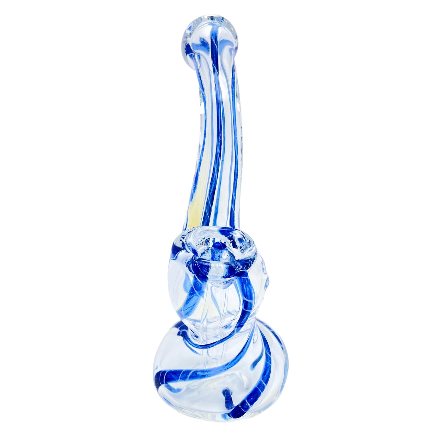 4.5" Blue Swirl Bubbler