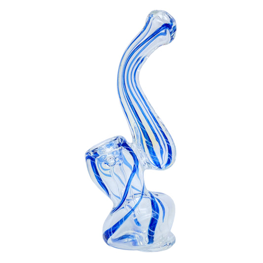 blue glass bubbler