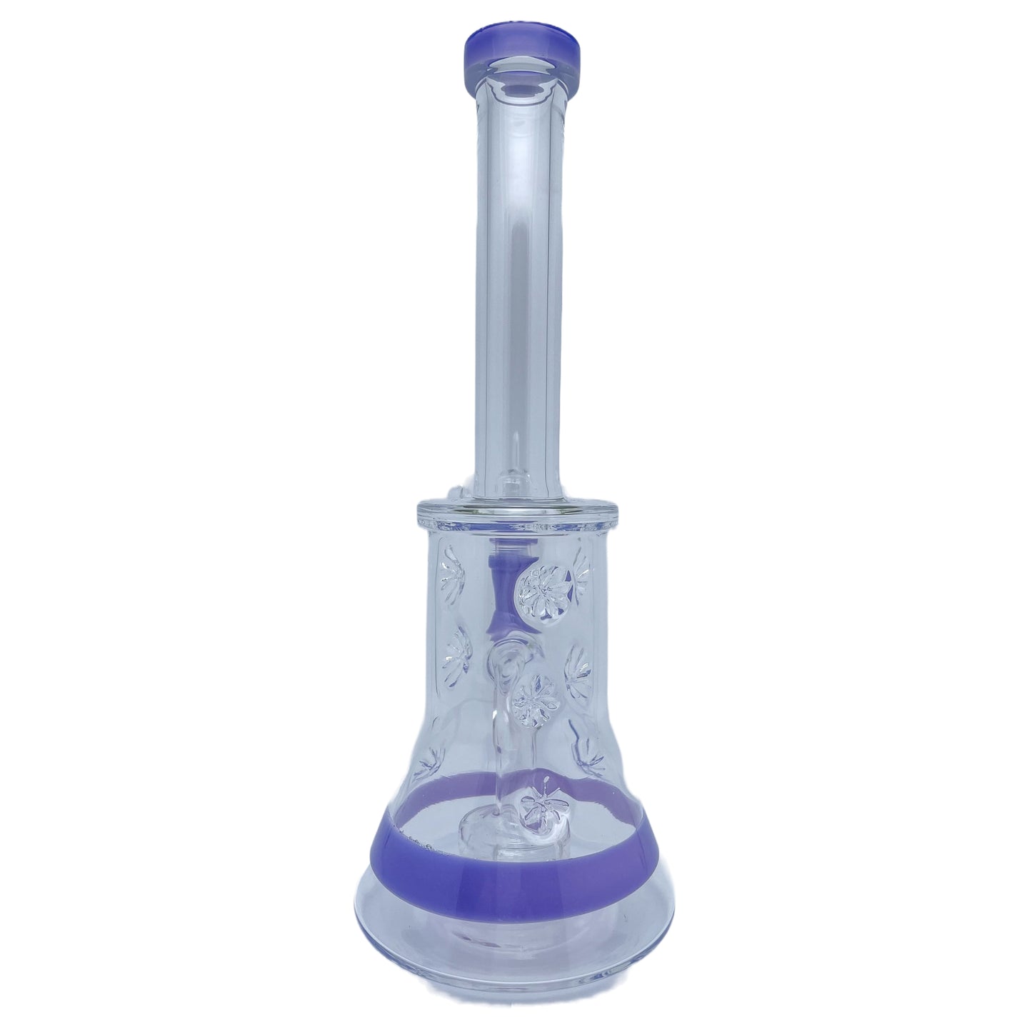 9" Straight Neck Perc Glass Beaker Water Pipe