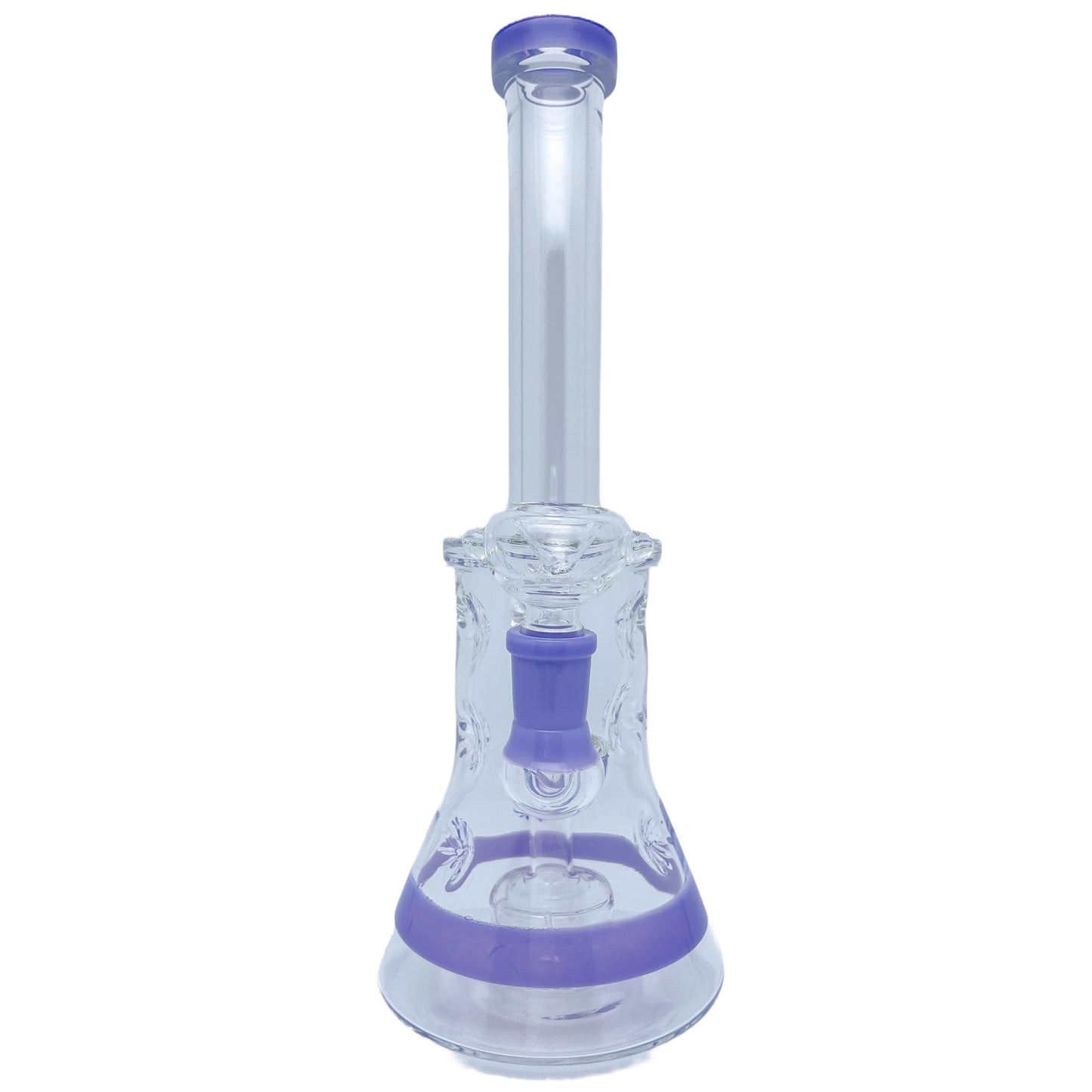 9" Straight Neck Perc Glass Beaker Water Pipe