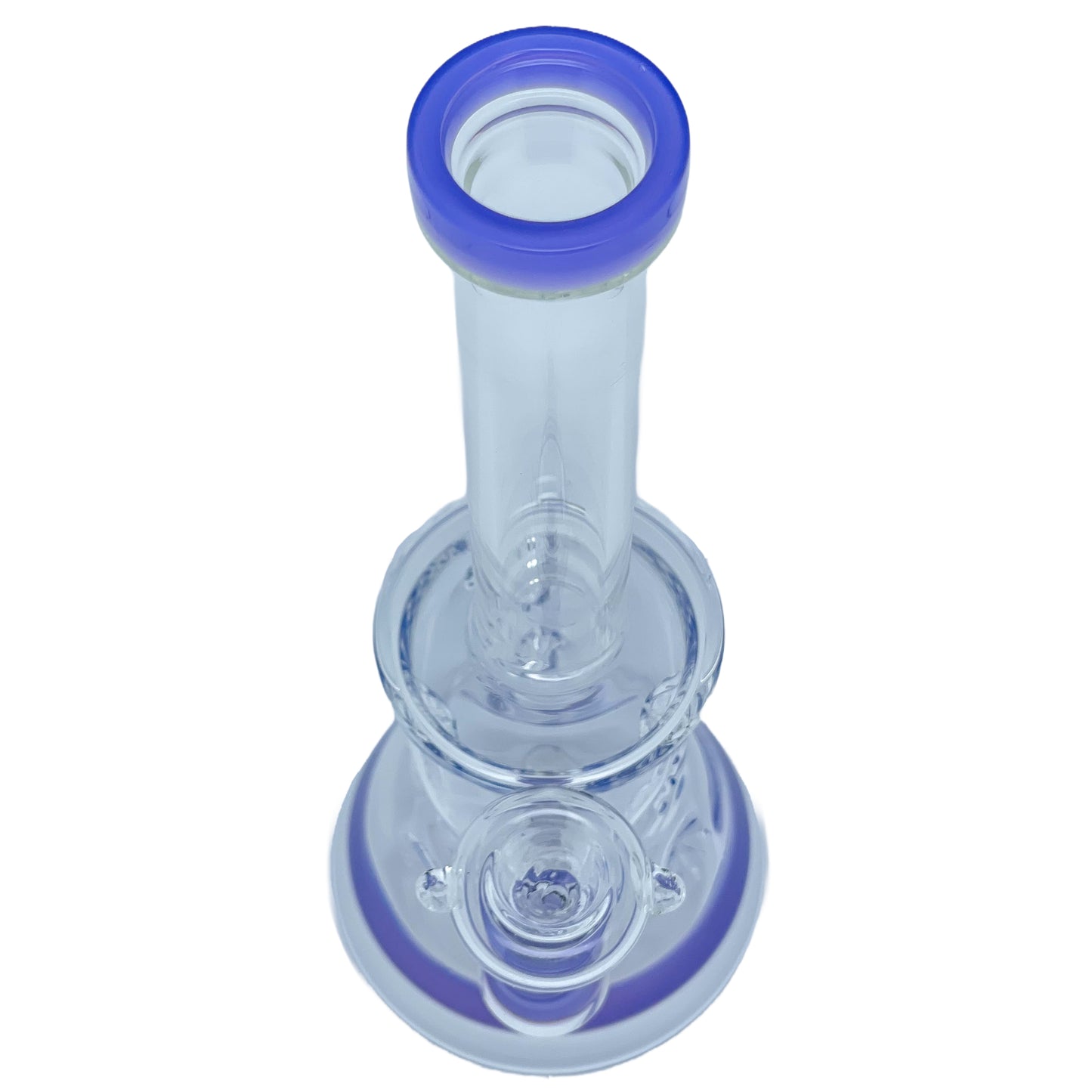 9" Straight Neck Perc Glass Beaker Water Pipe