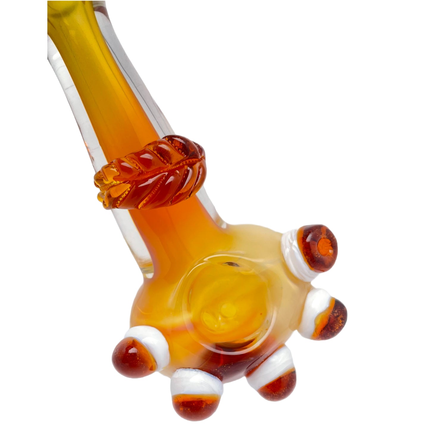 4.75" Leaf Spoon Pipe with Multi Knockers