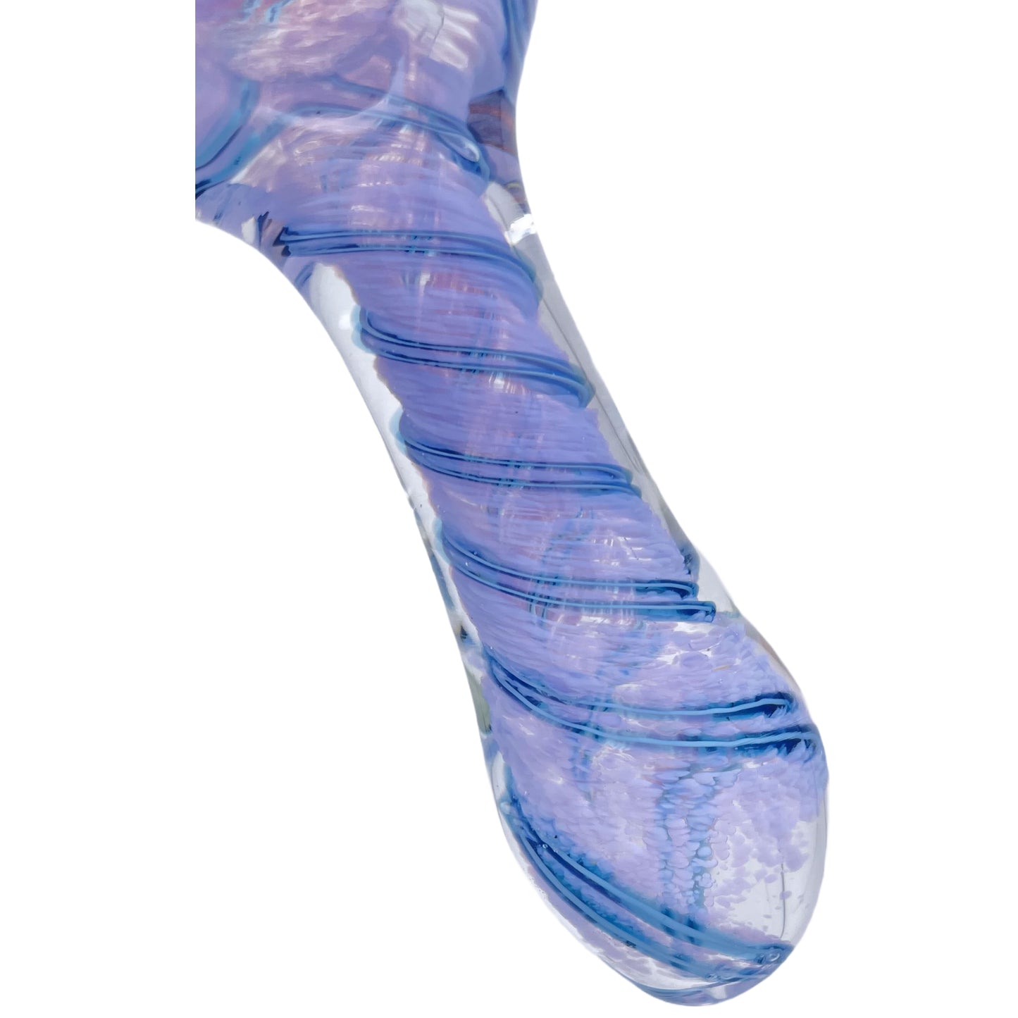4.75" Swirl Spoon Pipe with Triple Knockers