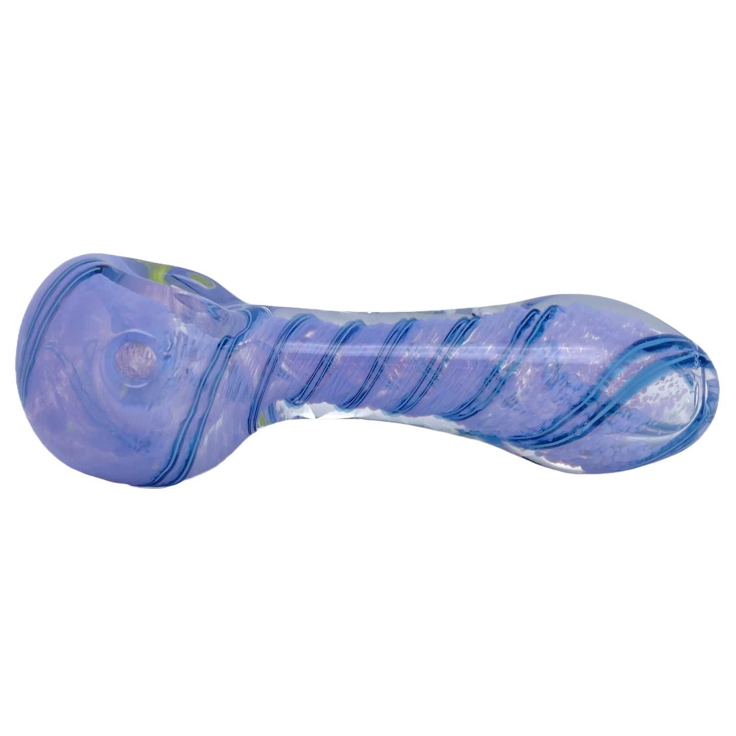 4.75" Swirl Spoon Pipe with Triple Knockers