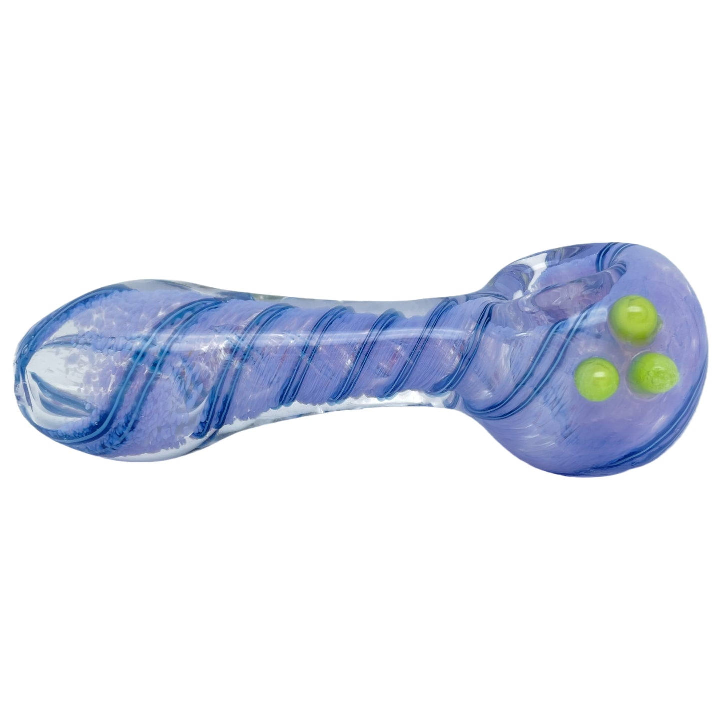 4.75" Swirl Spoon Pipe with Triple Knockers