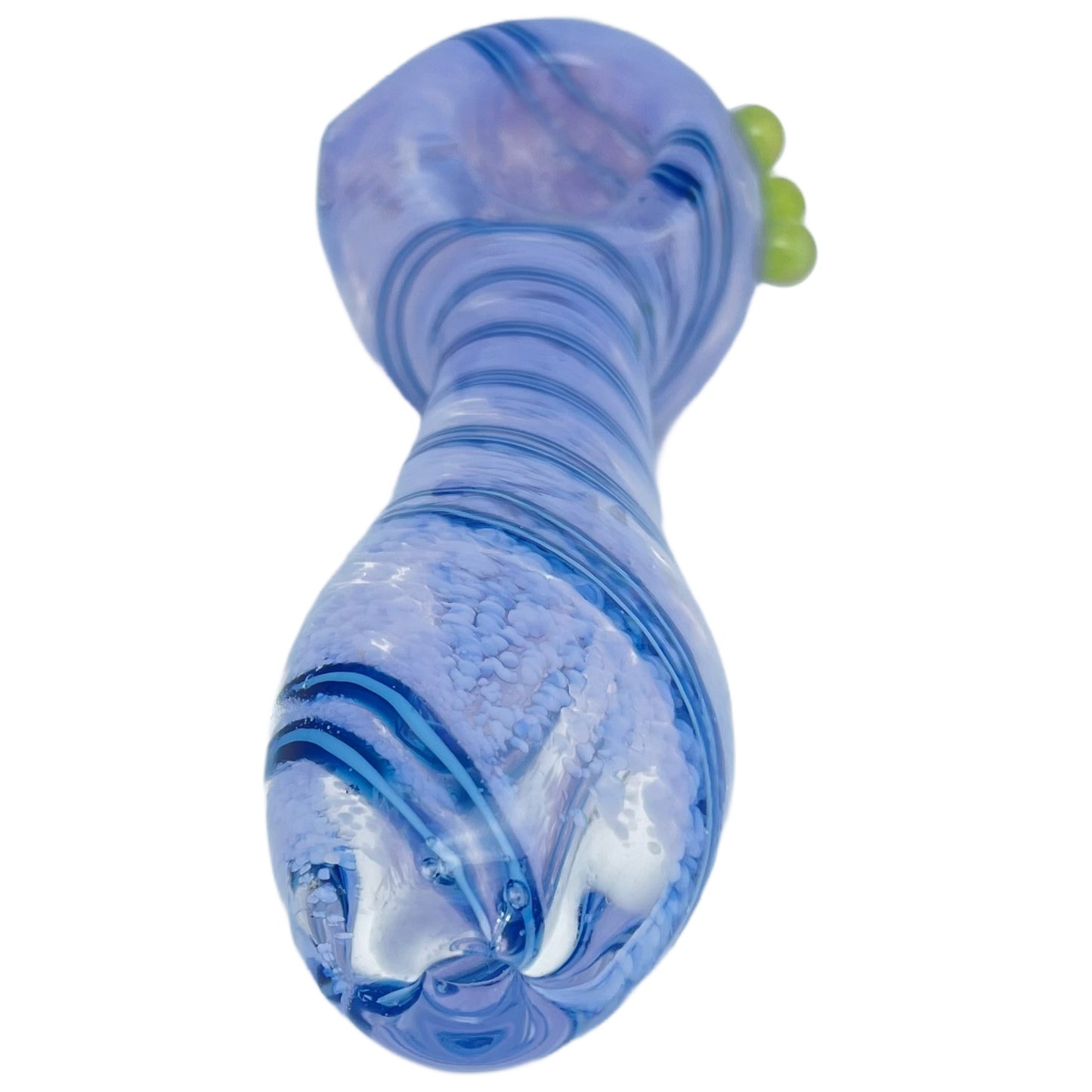 4.75" Swirl Spoon Pipe with Triple Knockers