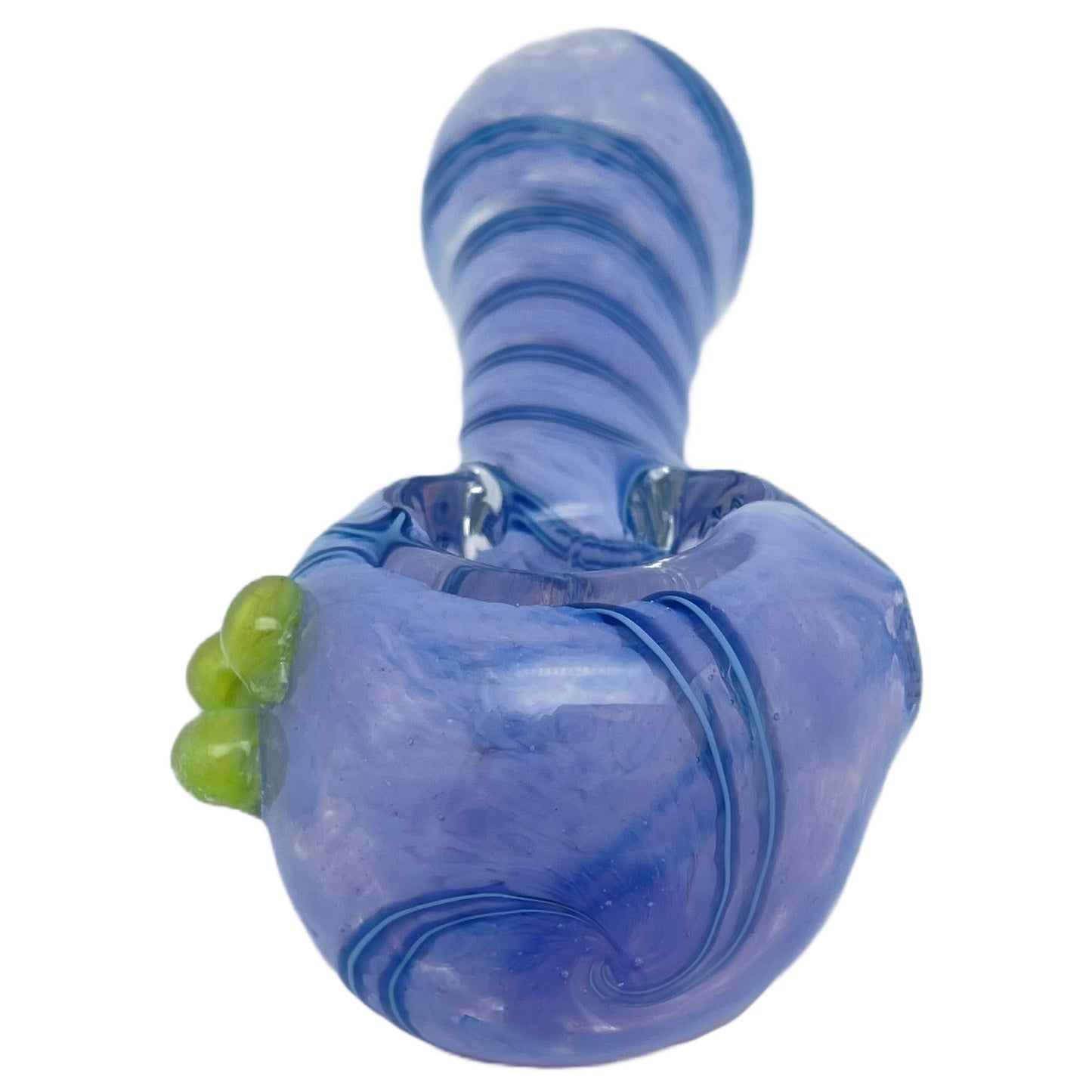 4.75" Swirl Spoon Pipe with Triple Knockers