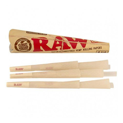 RAW Classic 1 1/4" Size Pre-Rolled Cones - 6 Pack
