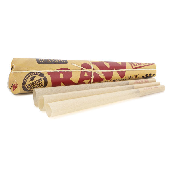 RAW Classic King Size Pre-Rolled Cones - 3 Pack