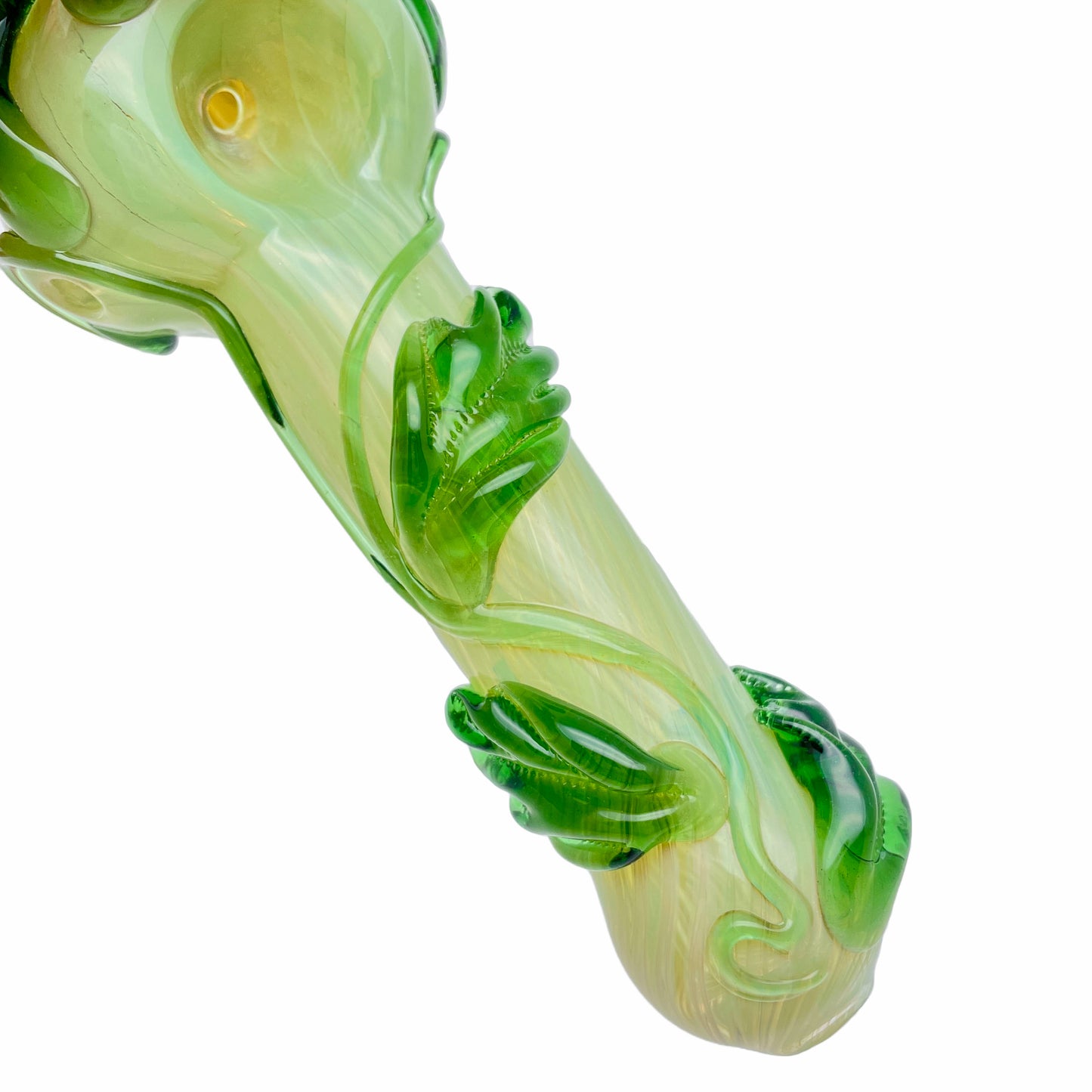 5.5" Green Leaf Spoon Pipe