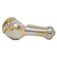 5" Chrome Glass Spoon Pipe