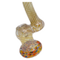 8" Frit & Swirl Glass Bubbler