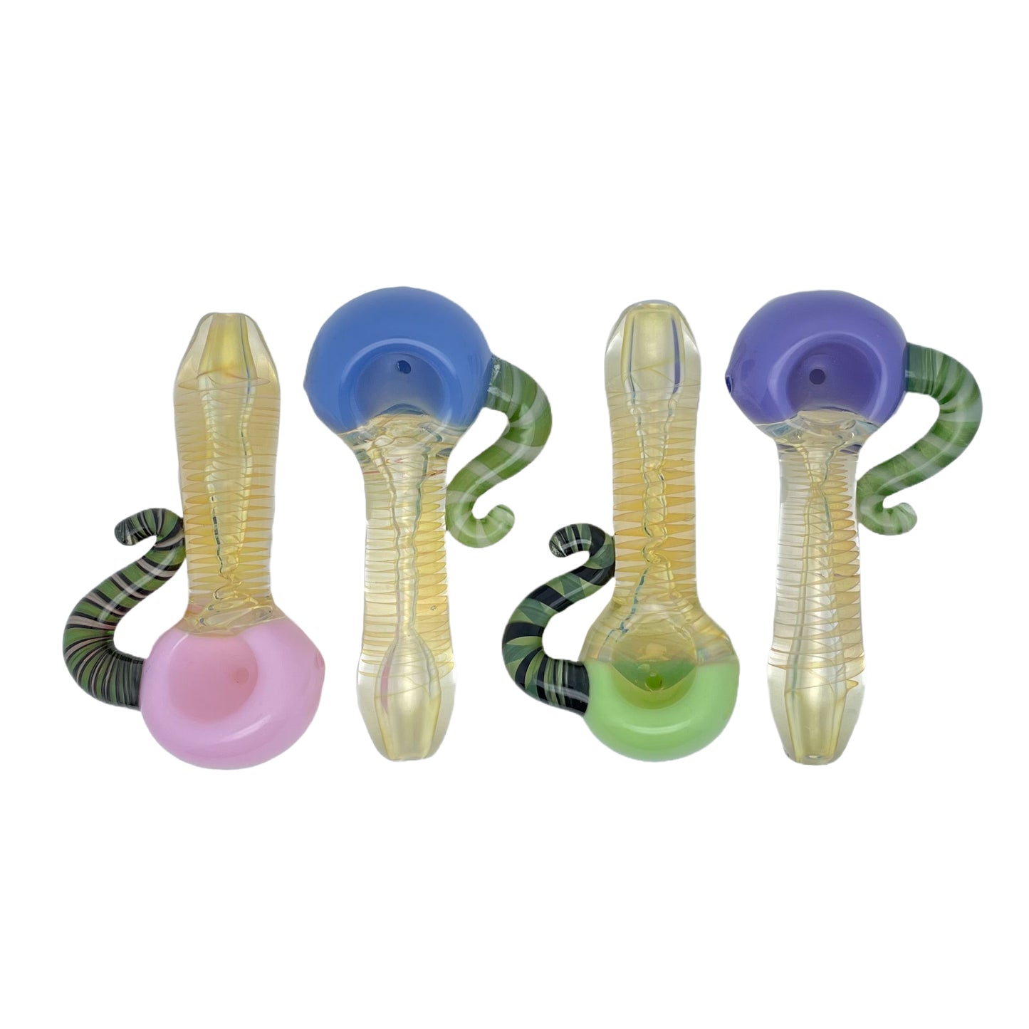 4.75" Spiral Tinted Spoon Pipe