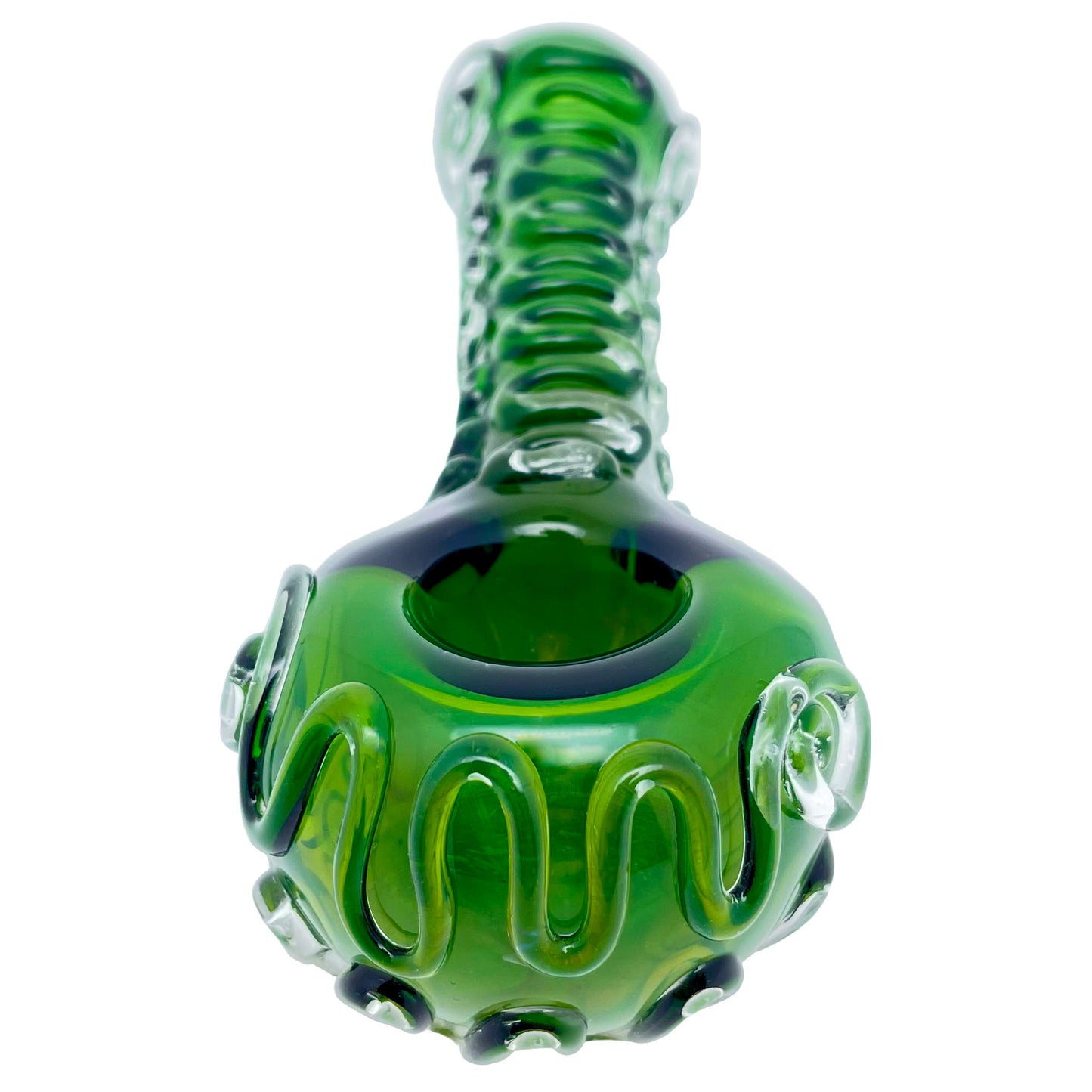 5" Emerald Green Fumed Spoon Pipe