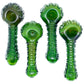 5" Emerald Green Fumed Spoon Pipe